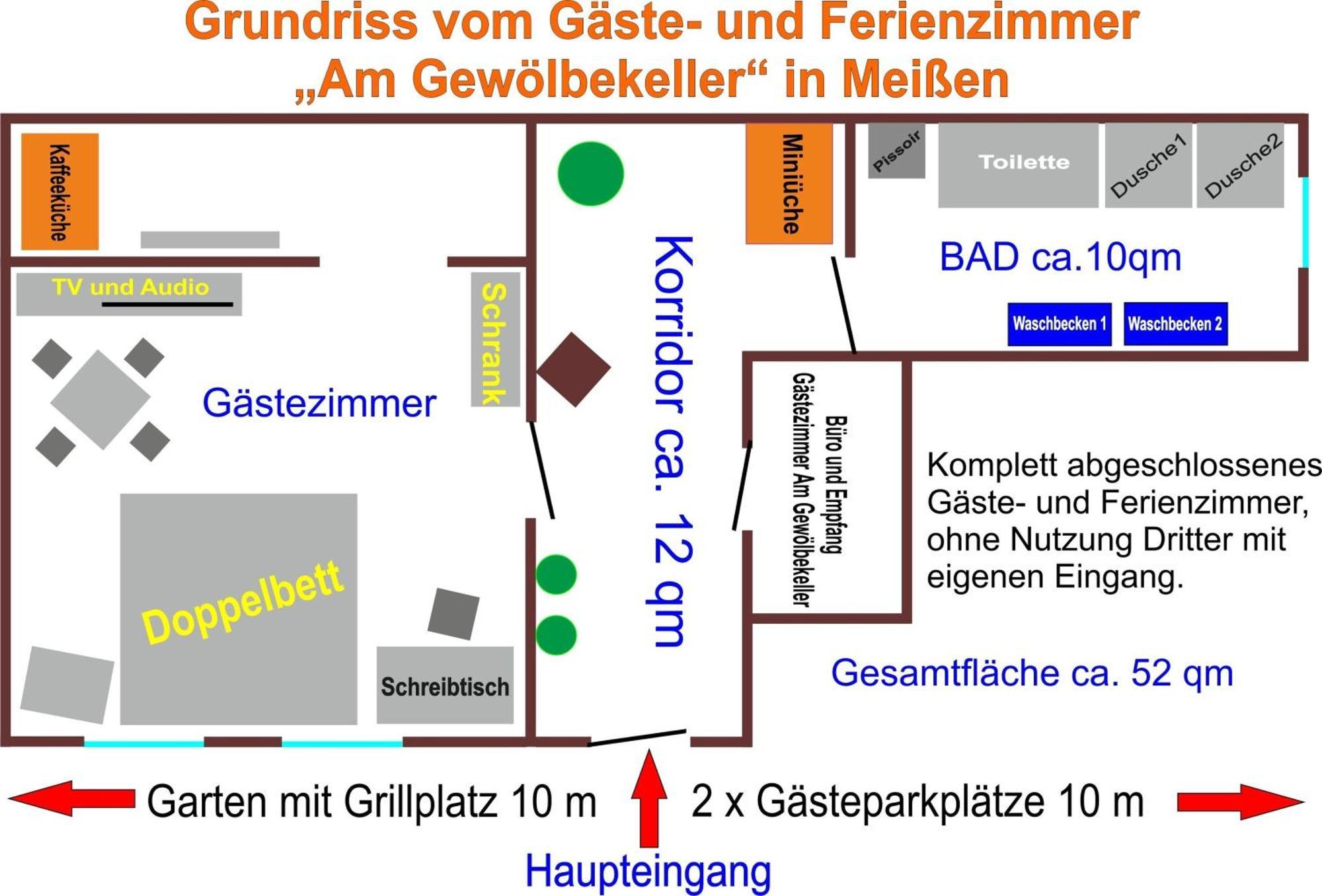 Gaestezimmer- Und Ferienzimmer Am Gewoelbekeller Meißen Eksteriør billede
